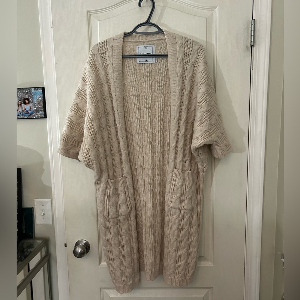 Arcadia Long Beige/Cream Cardigan